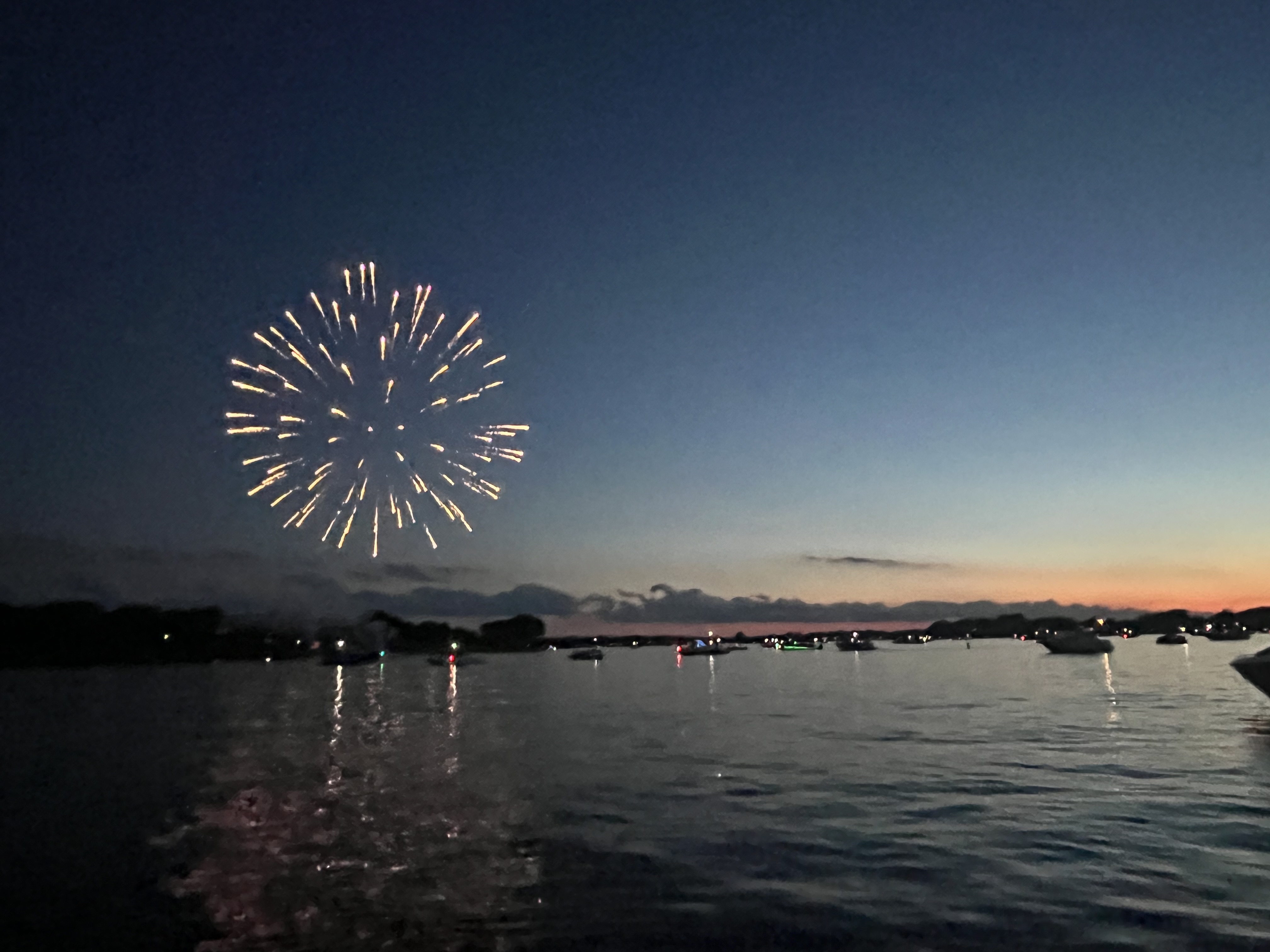 Fireworks over Lake Minnetonka